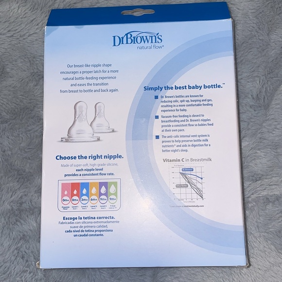 NEW unused DrBrowns Anti-Colic Baby Bottles & Bottle Brush - Picture 2 of 4